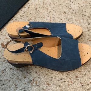 Blue wedge size 37